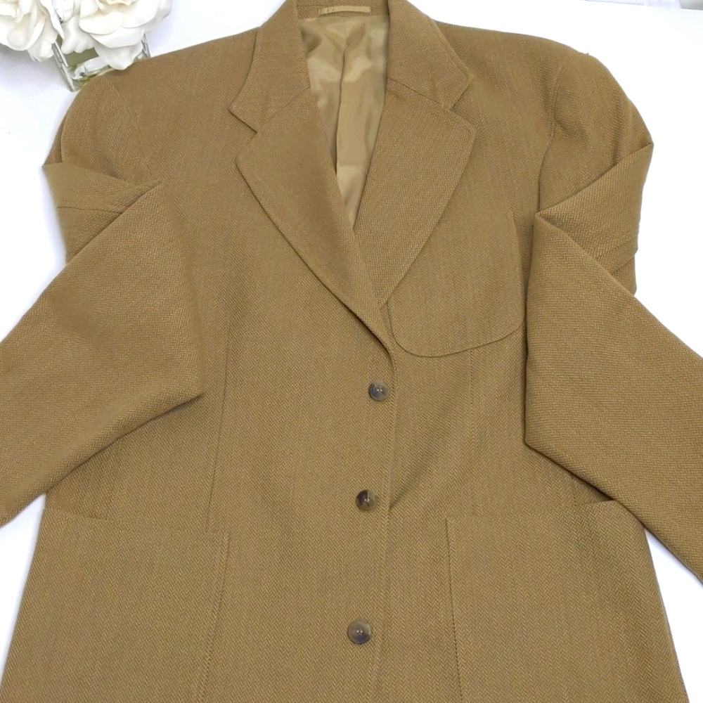 Grant mens sport coat khaki size Large